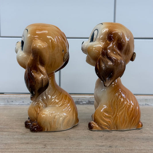 Commodore Cocker Spaniel Salt & Pepper Shakers Japan Set 2