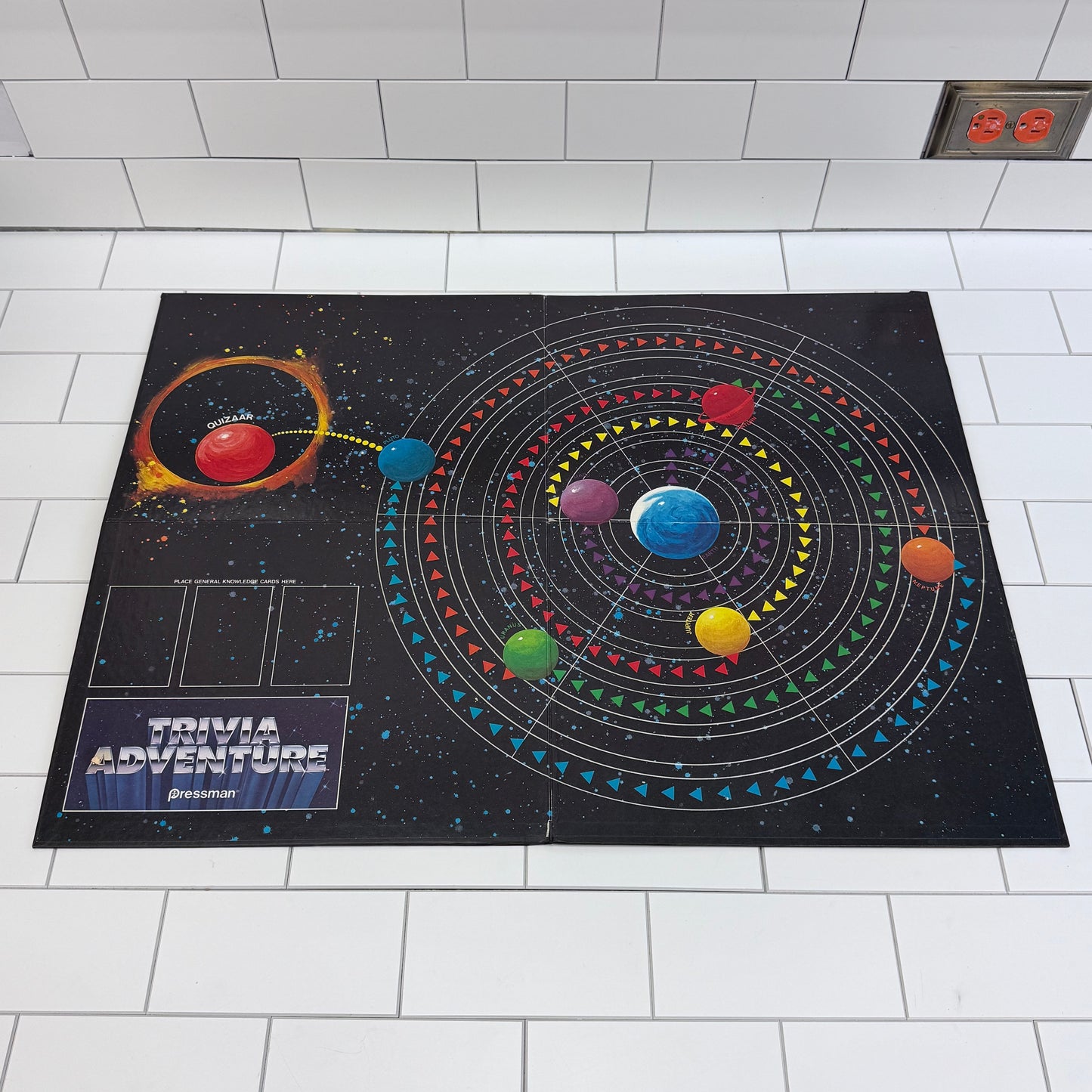 Pressman Trivia Adventure Board Game, 1983