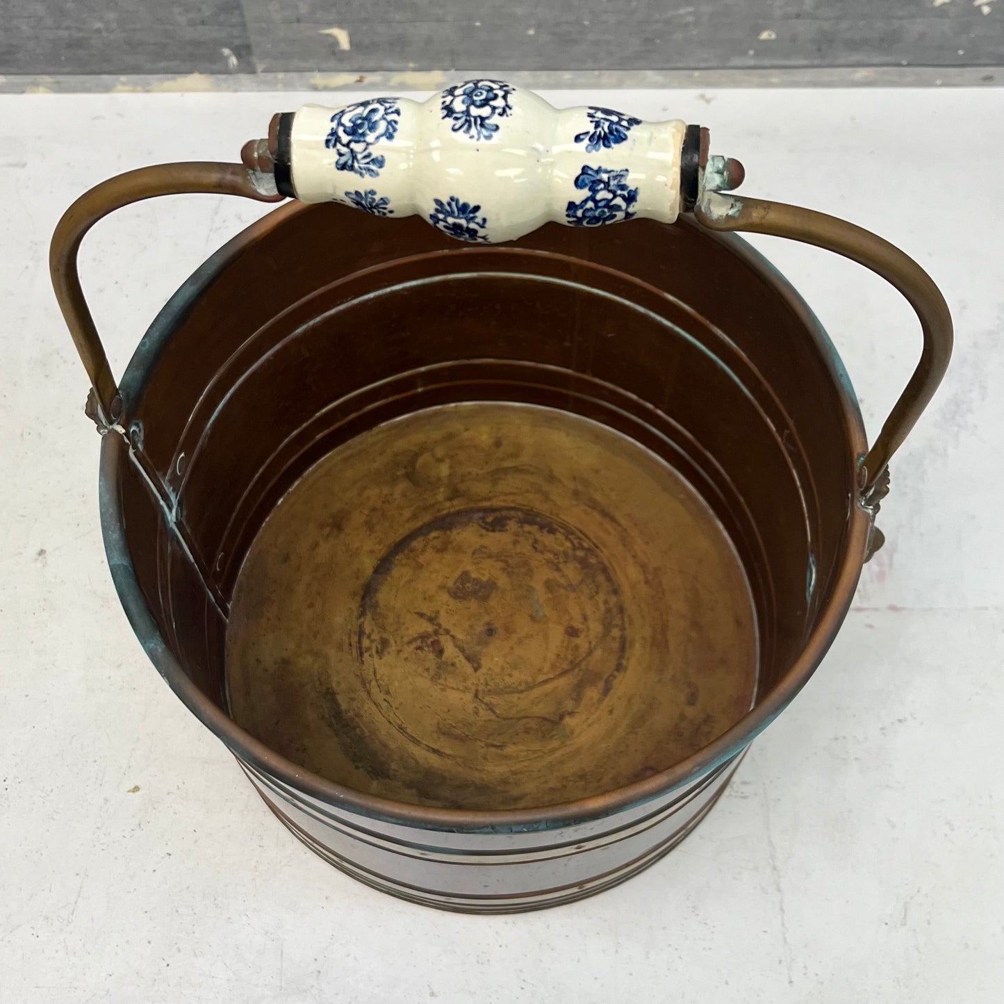 Dutch Copper & Brass Coal Bucket