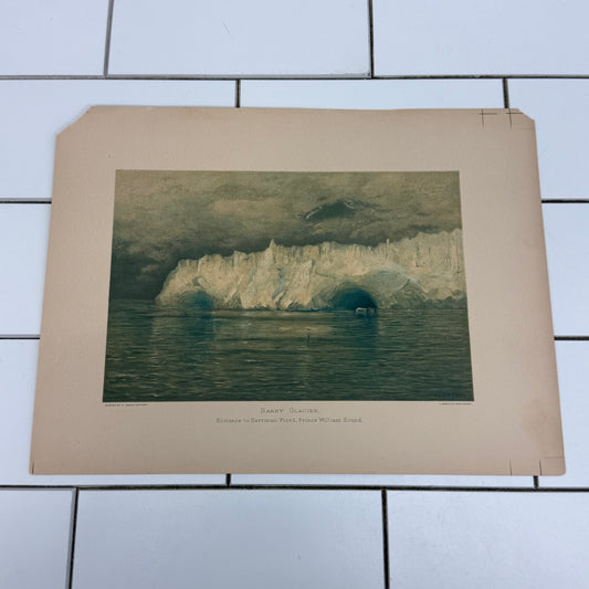 R Swain Gifford Alaska Heliotype Prints Set 4 Antique c1890 Art