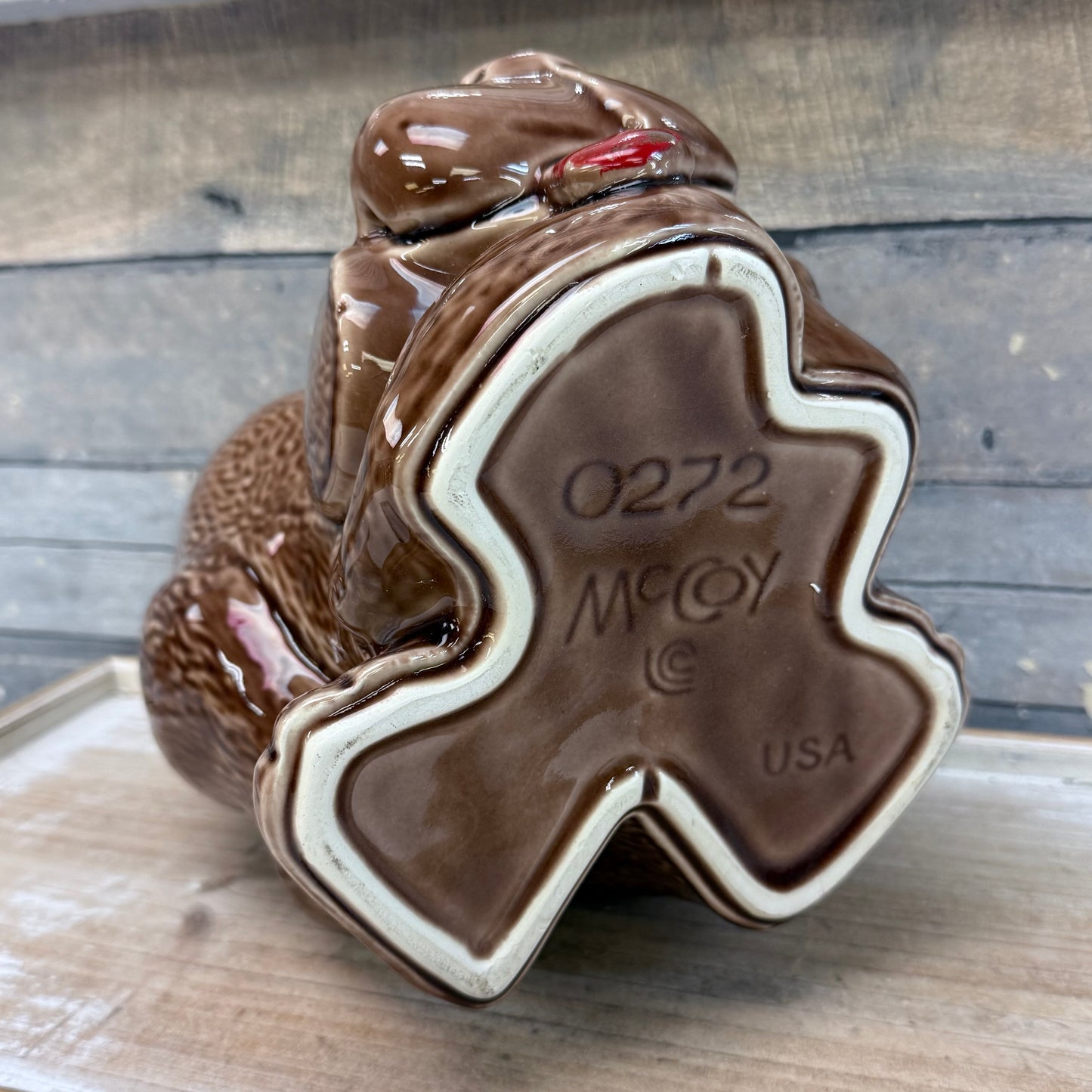 McCoy Pottery Thinking Hound Dog Cookie Jar, #0272