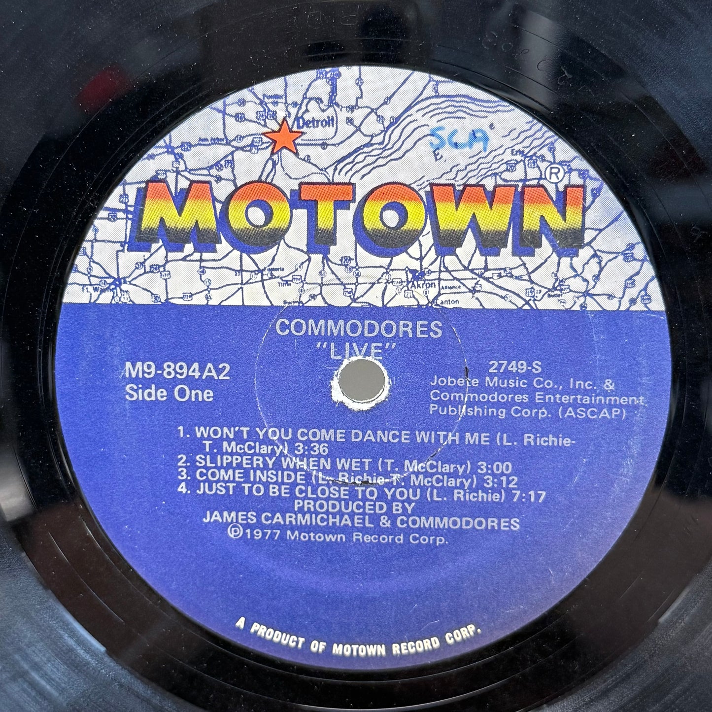 Commodores Live Double Vinyl Record 1977 #M9894A2