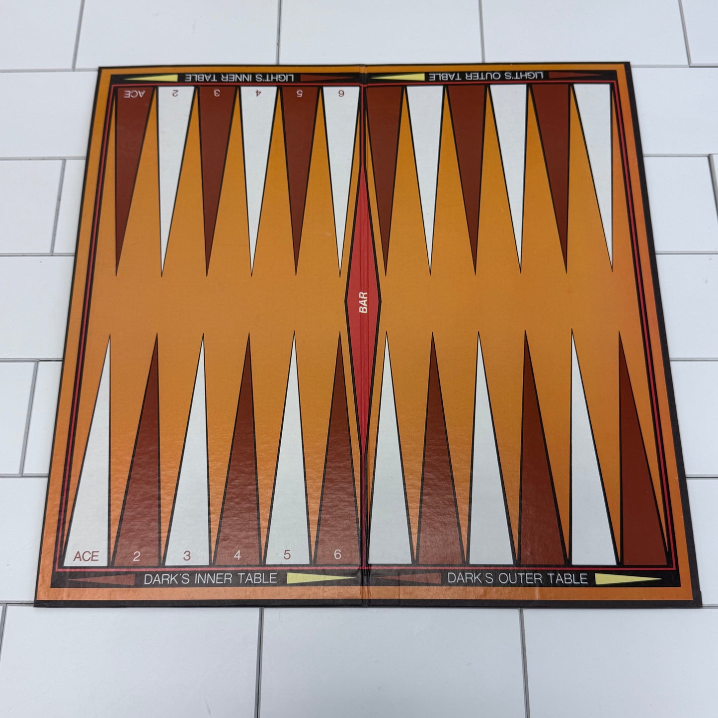 Whitman Backgammon Game, Complete, 1981
