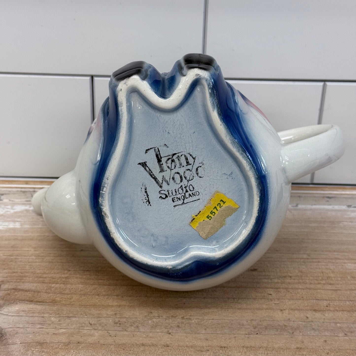 Tony Wood Studios Teapot, Ceramic Clown