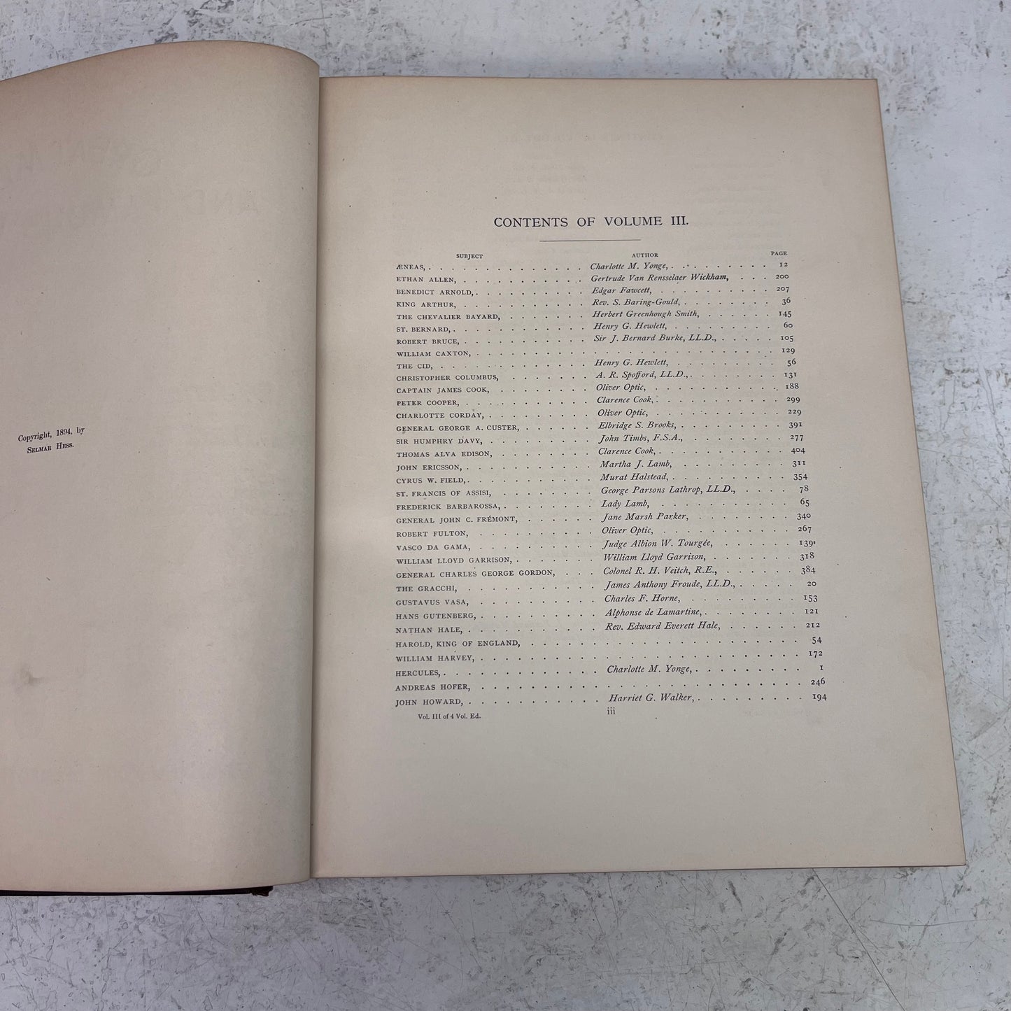 Great Men and Famous Women Illustrated 4 Volume Set, 1894