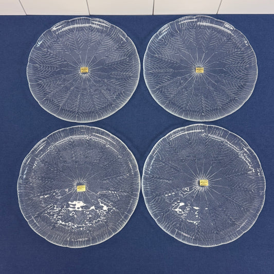 Arcoroc Glass Dinner Set Service for 4 Country Wheat 1970s