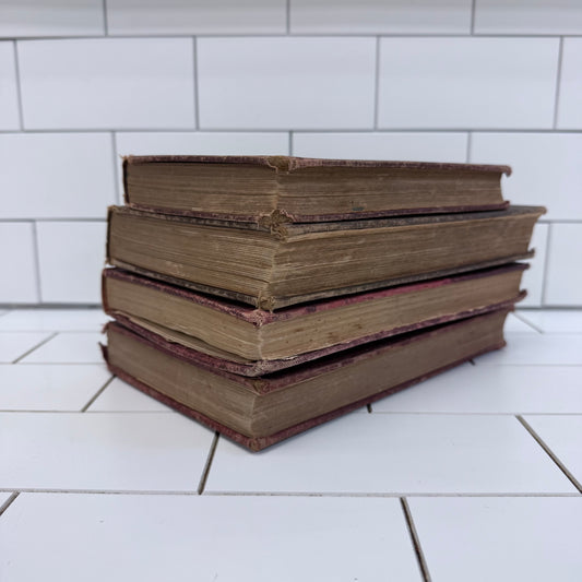 Vintage Book Lot of 4, 1908-1927