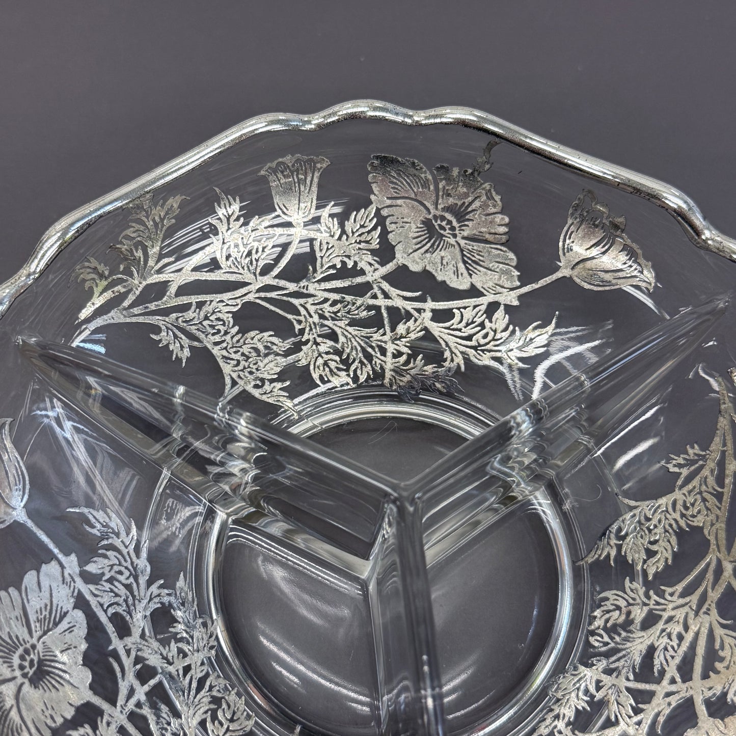 Silver City Glass Co. Poppy Dish