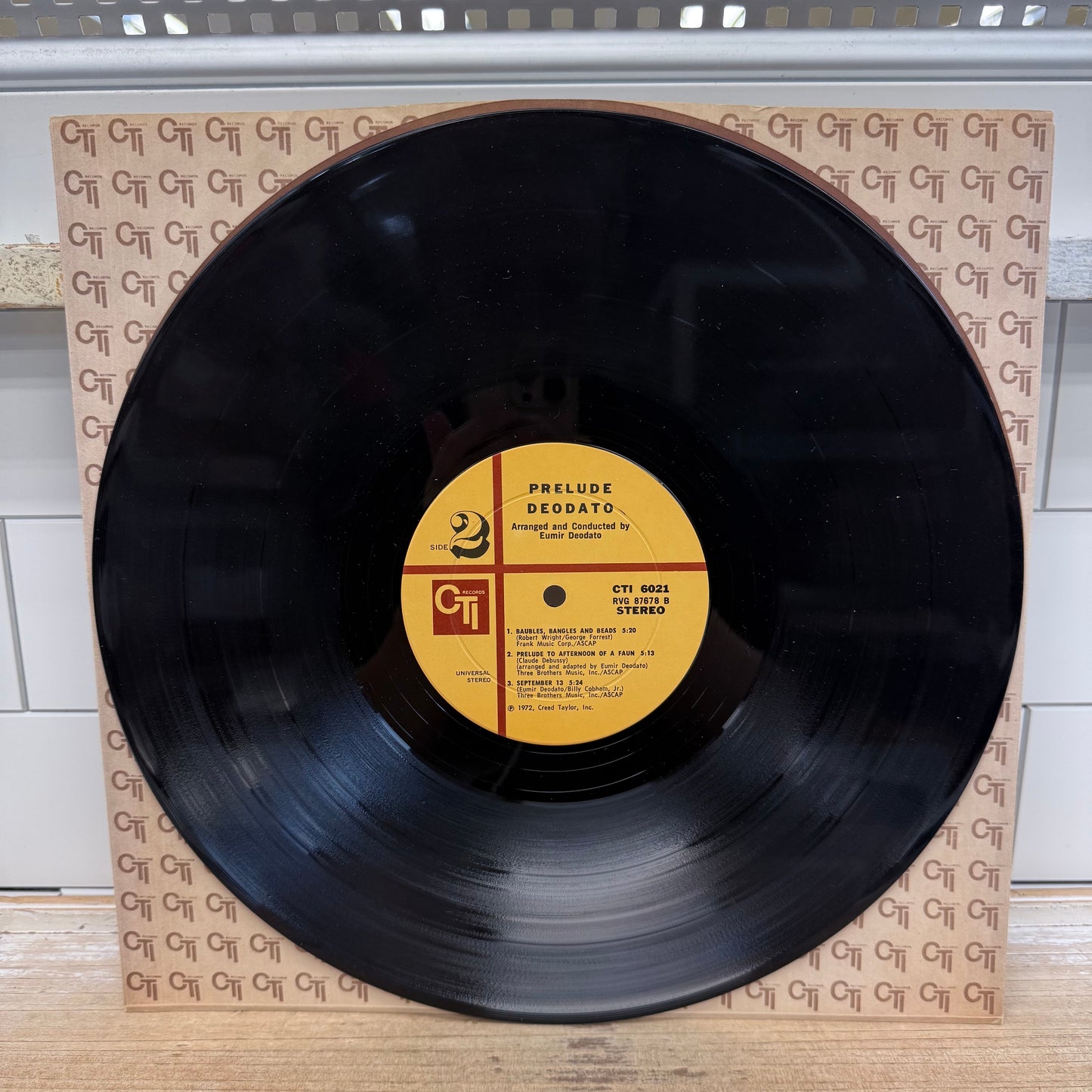 Deodato Prelude Vinyl Record 1972 #CTI6021