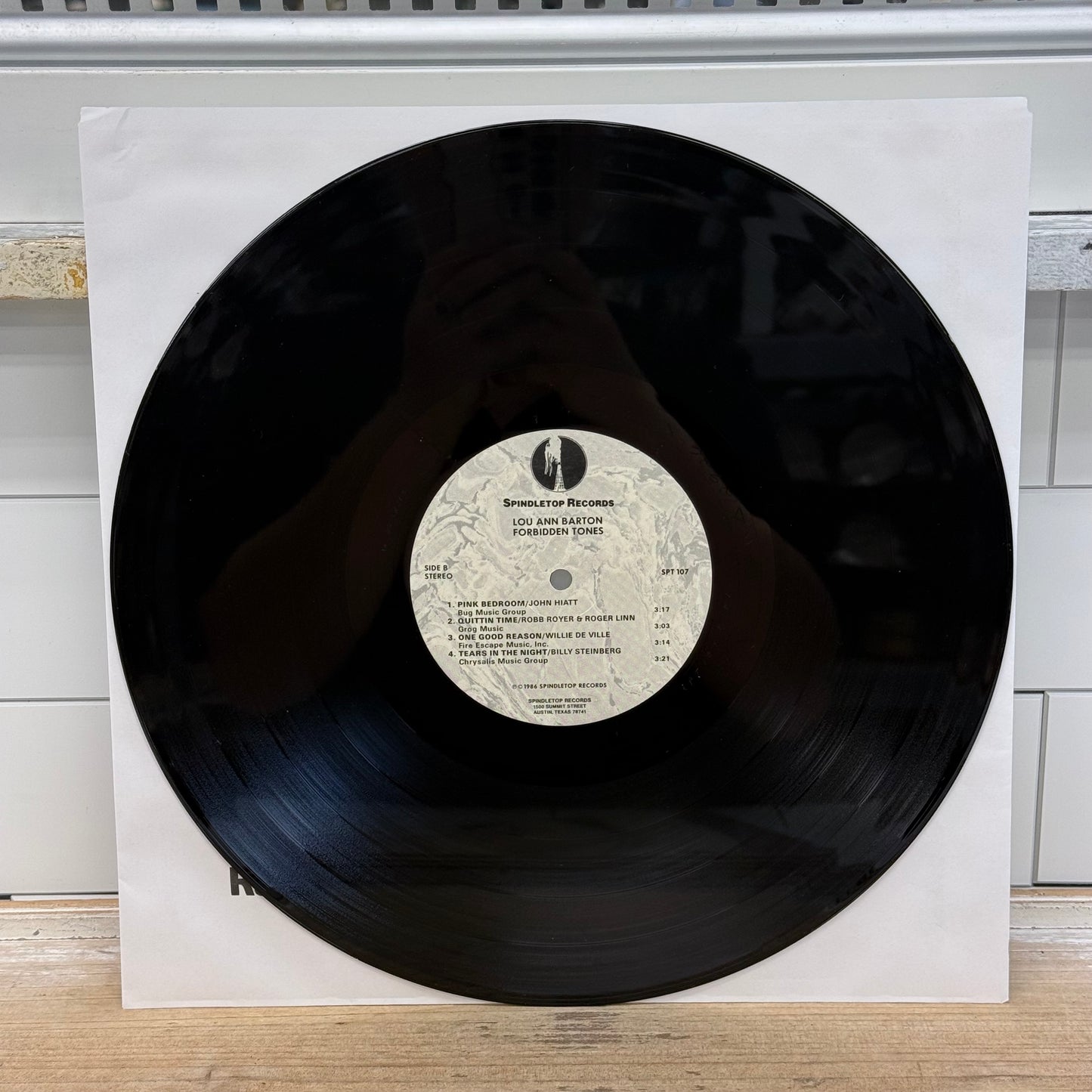 Lou Ann Barton Forbidden Tones Vinyl LP 1986 Spindletop #SPT 107