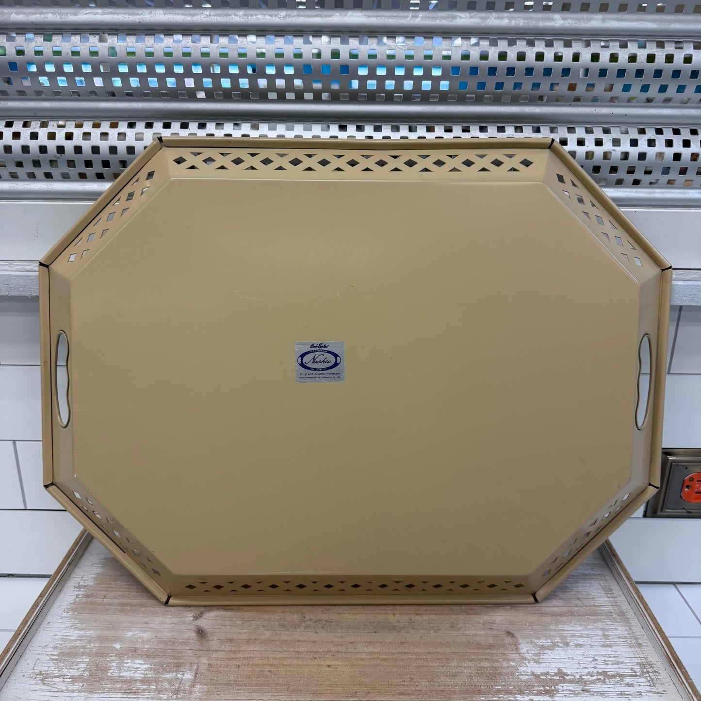 Nashco Hand Painted Toleware Serving Tray