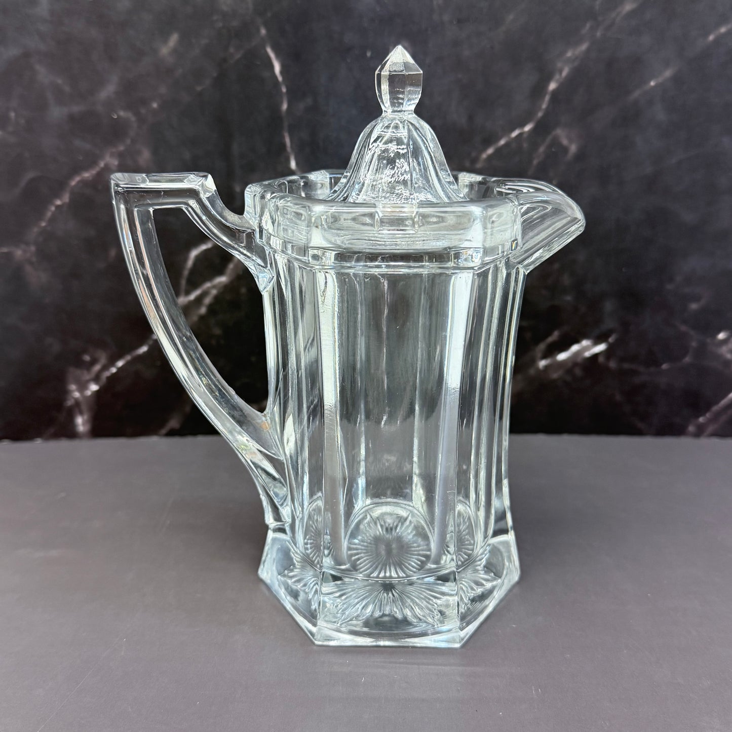 Jefferson Glass Co. Pitcher Chippendale Krys-Tol