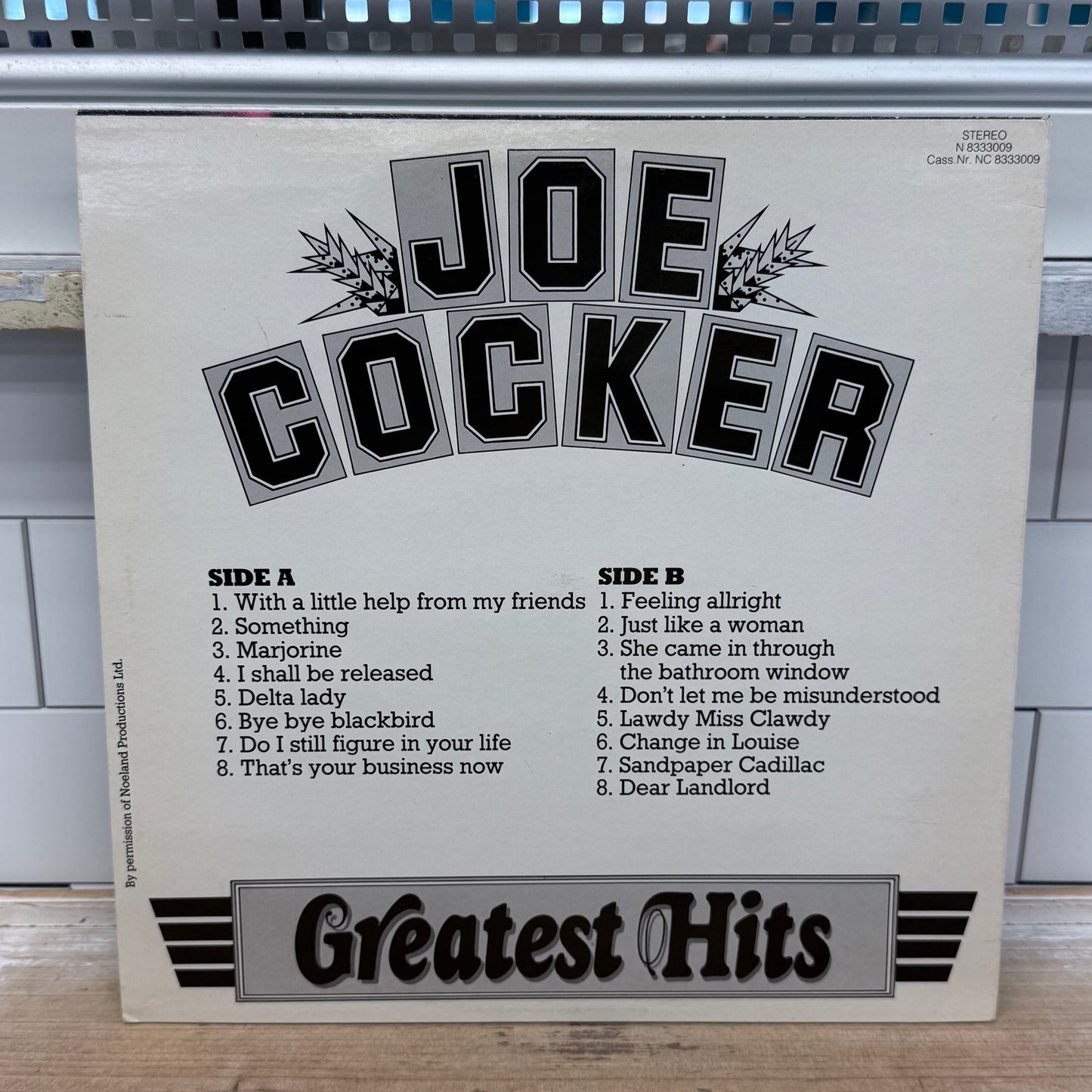Joe Cocker 16 Greatest Hits Vinyl LP 1988 #N8333009