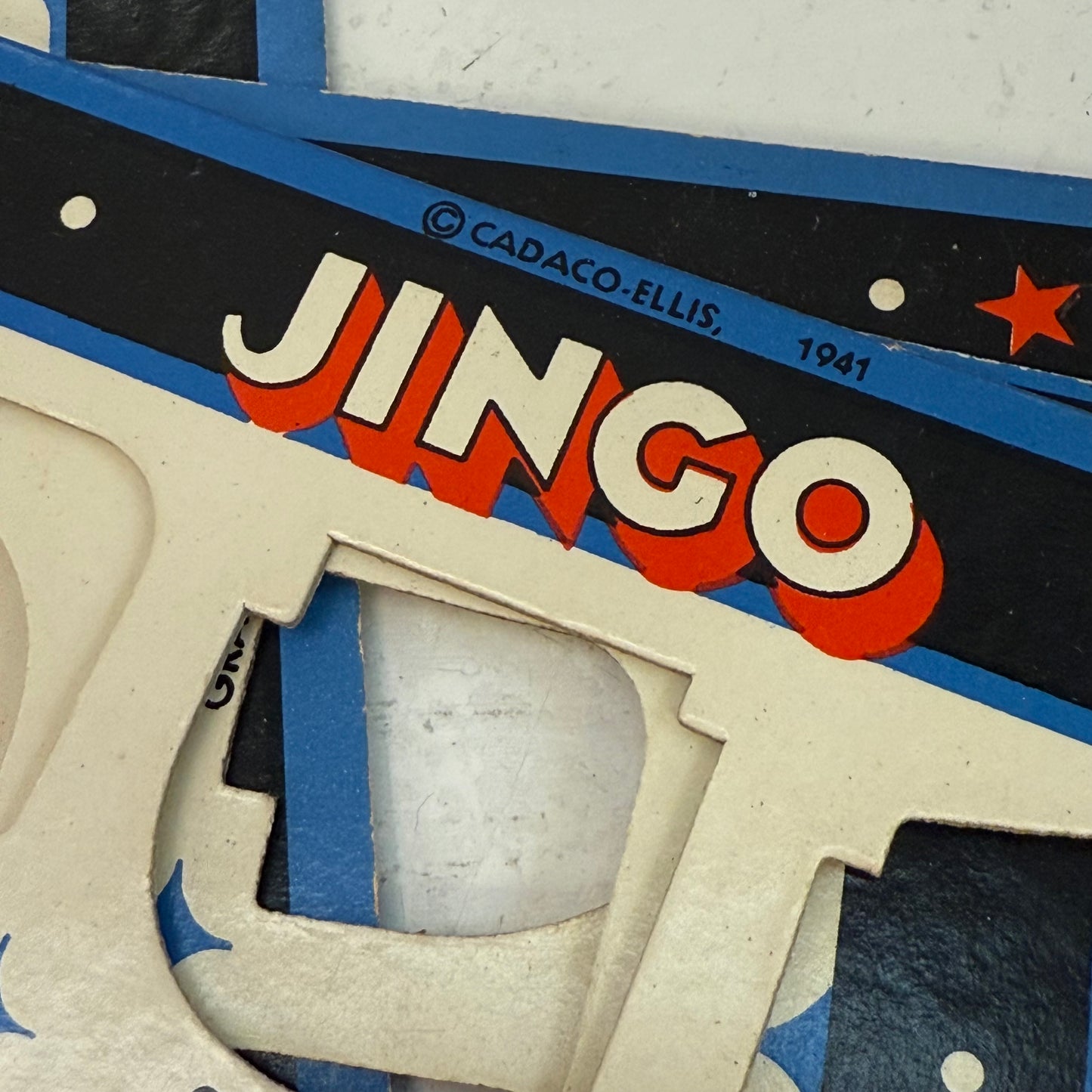Cadaco-Ellis Jingo Jigsaw Bingo Game in Box, 1941