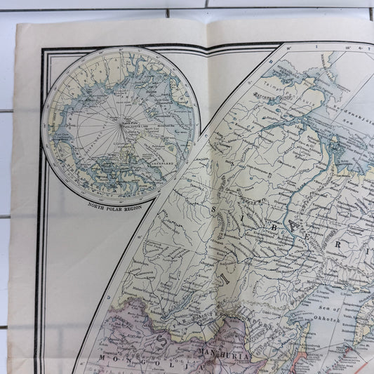 National Geographic Post-WWI Van der Grinten World Map 1922
