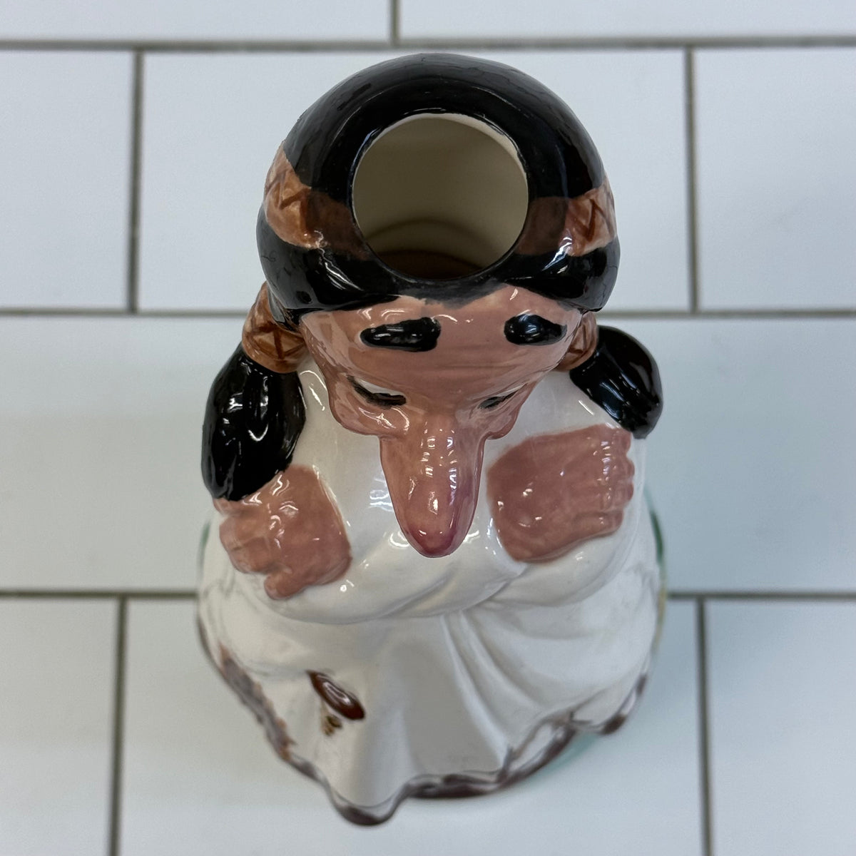 Fire Water Ceramic Figural Decanter R J Ceramics