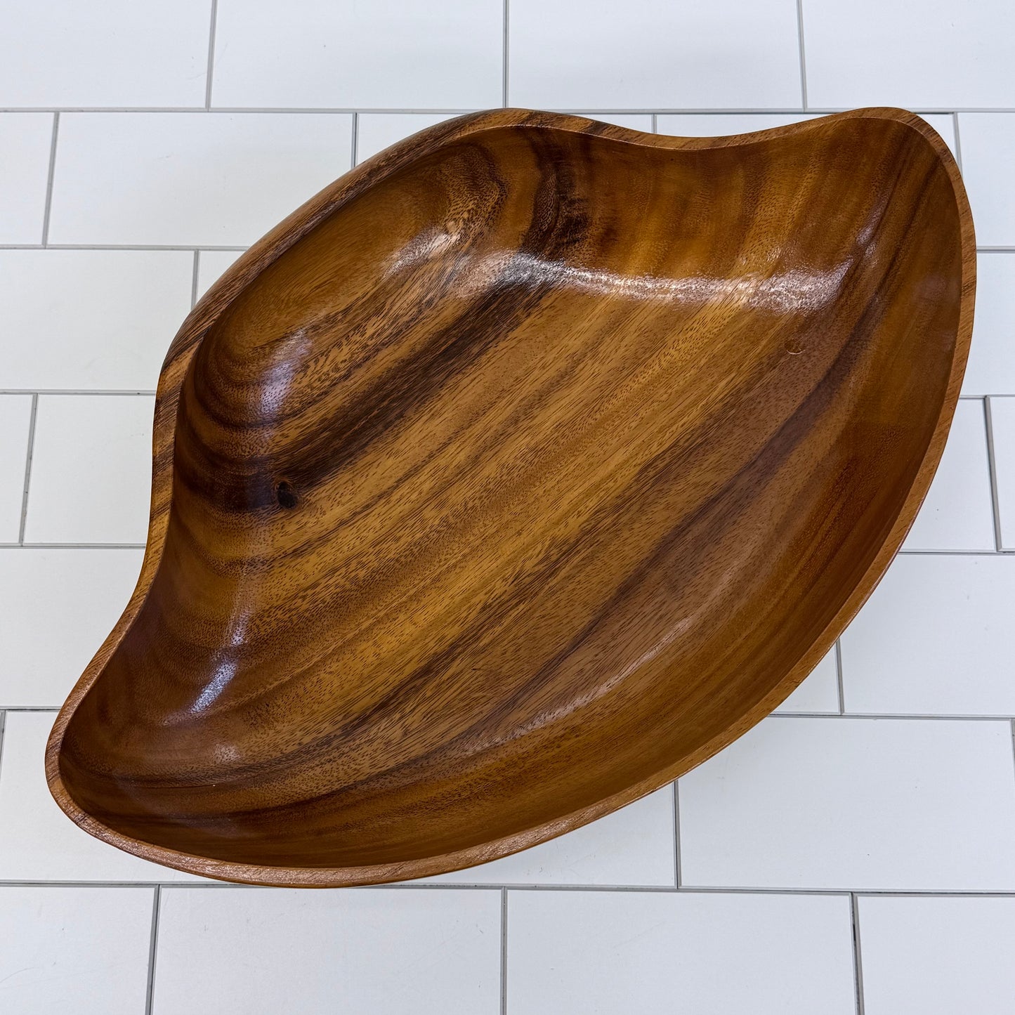 Monkey Pod Wood Salad Bowl Serveware, Set of 9