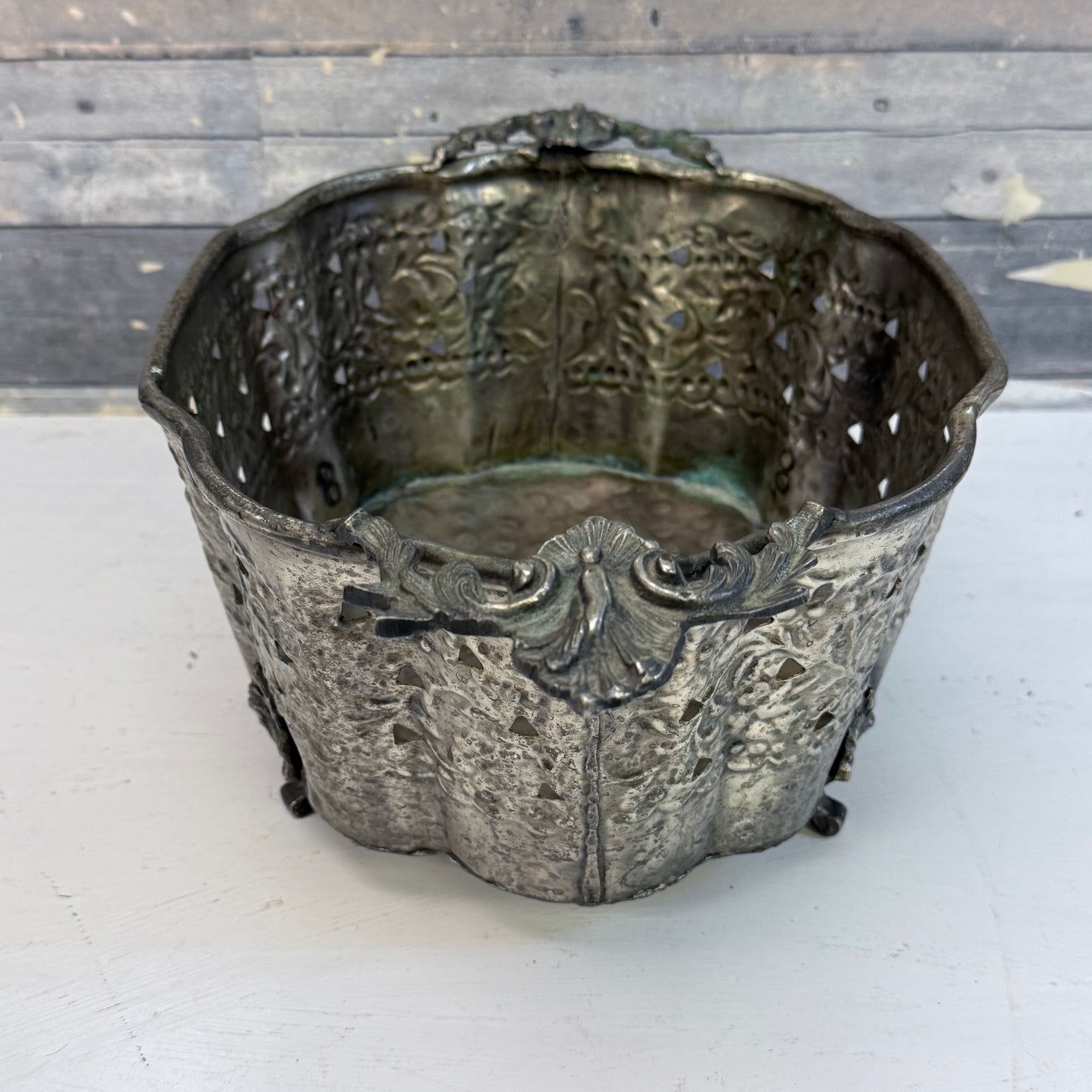 Bombay Hammered Metal Planter
