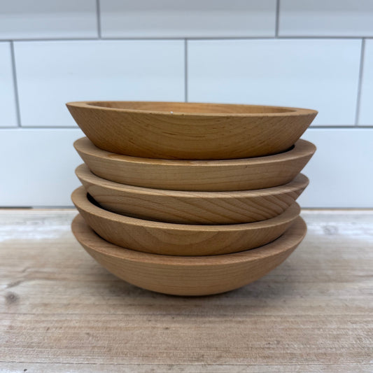 The Bowl Mill Bowls, Set of 7 Handmade Wood
