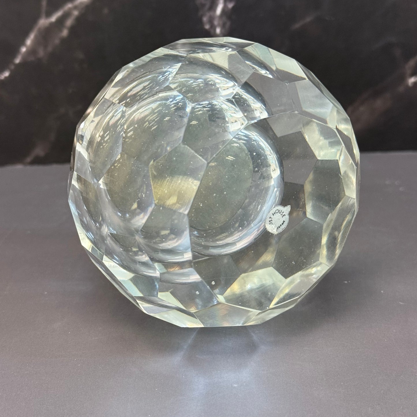 Post House Cut Crystal Table Lighter