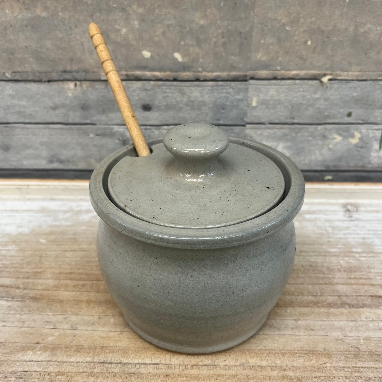 Eldreth Style Cat Salt Glazed Jar