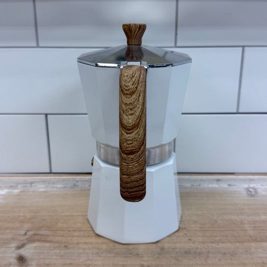 Grosche Milano Stovetop Espresso Maker White Moka Pot