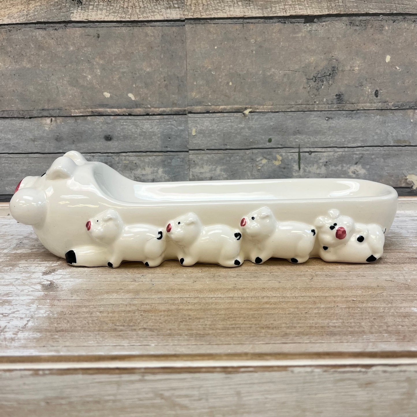 Ron Gordon Designs Pig Family Ceramic Butter Dish