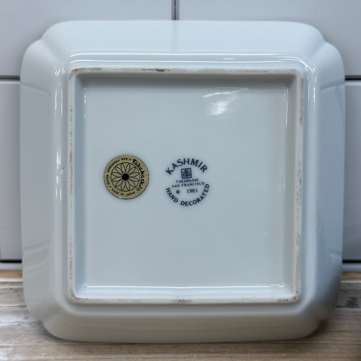 Takahashi Kashmir Dish & Vase, Ceramic