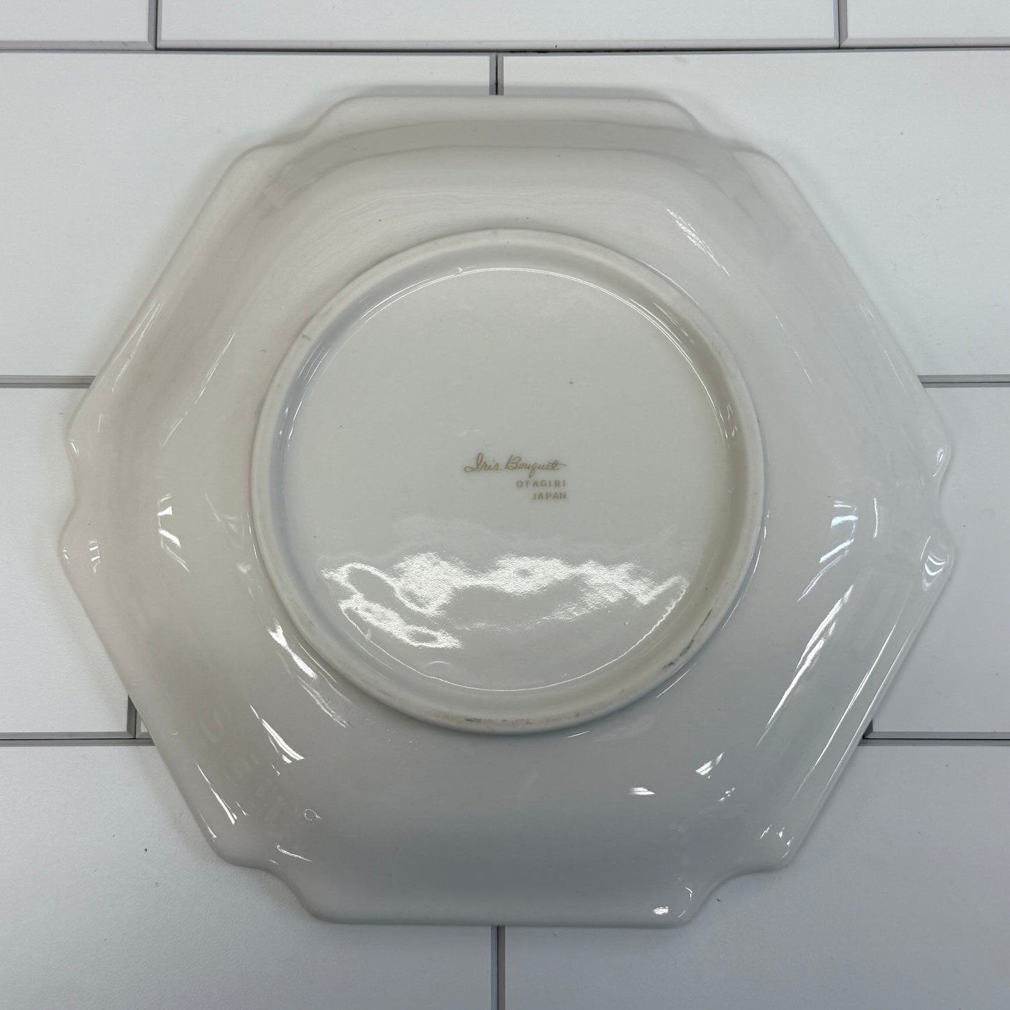Otagiri Iris Bouquet Gilded Ceramic Plate