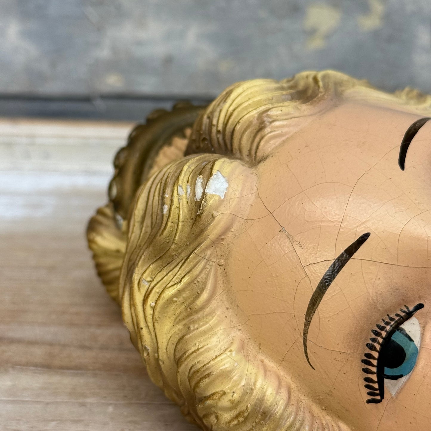 Lady Bust Chalkware, 1940s