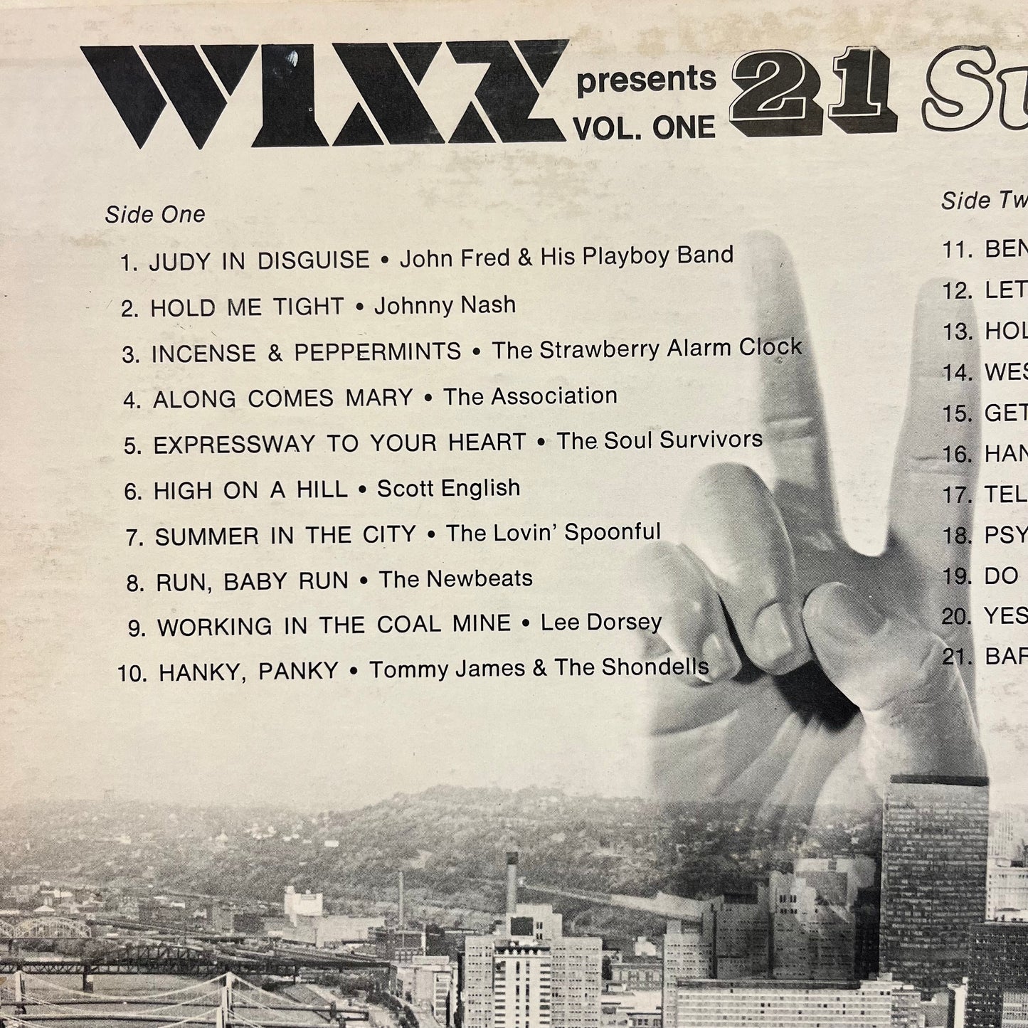 WIXZ Presents 21 Super Oldies Volume One Vinyl Record
