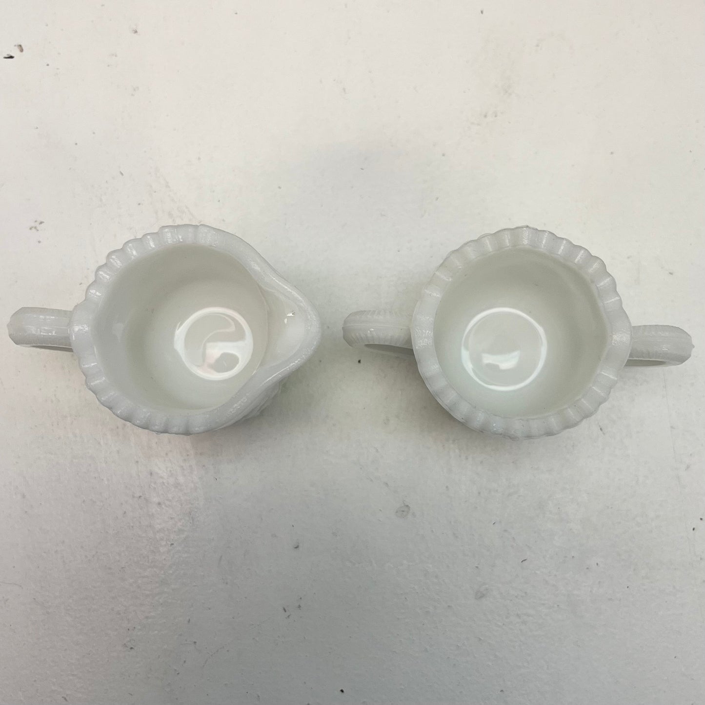 Westmoreland Thumbelina Milk Glass Tableware, Set of 5