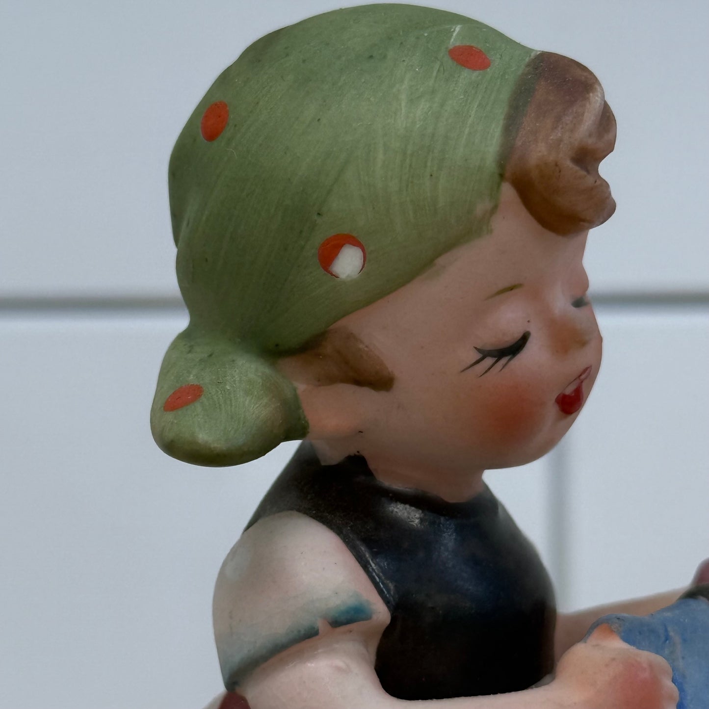 Napcoware Girl Ironing Figurine, Ceramic