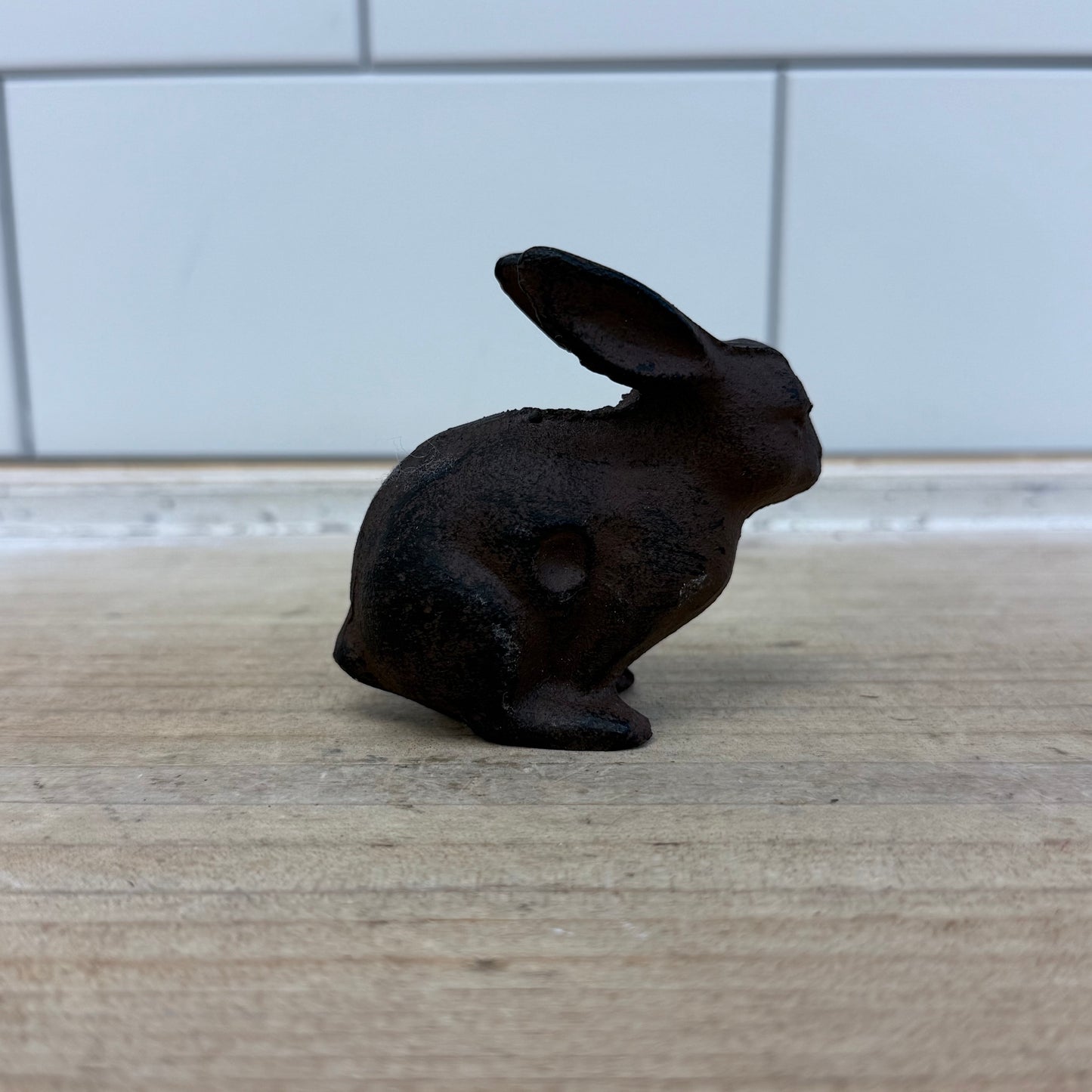 Cast Iron Rabbit Figurine