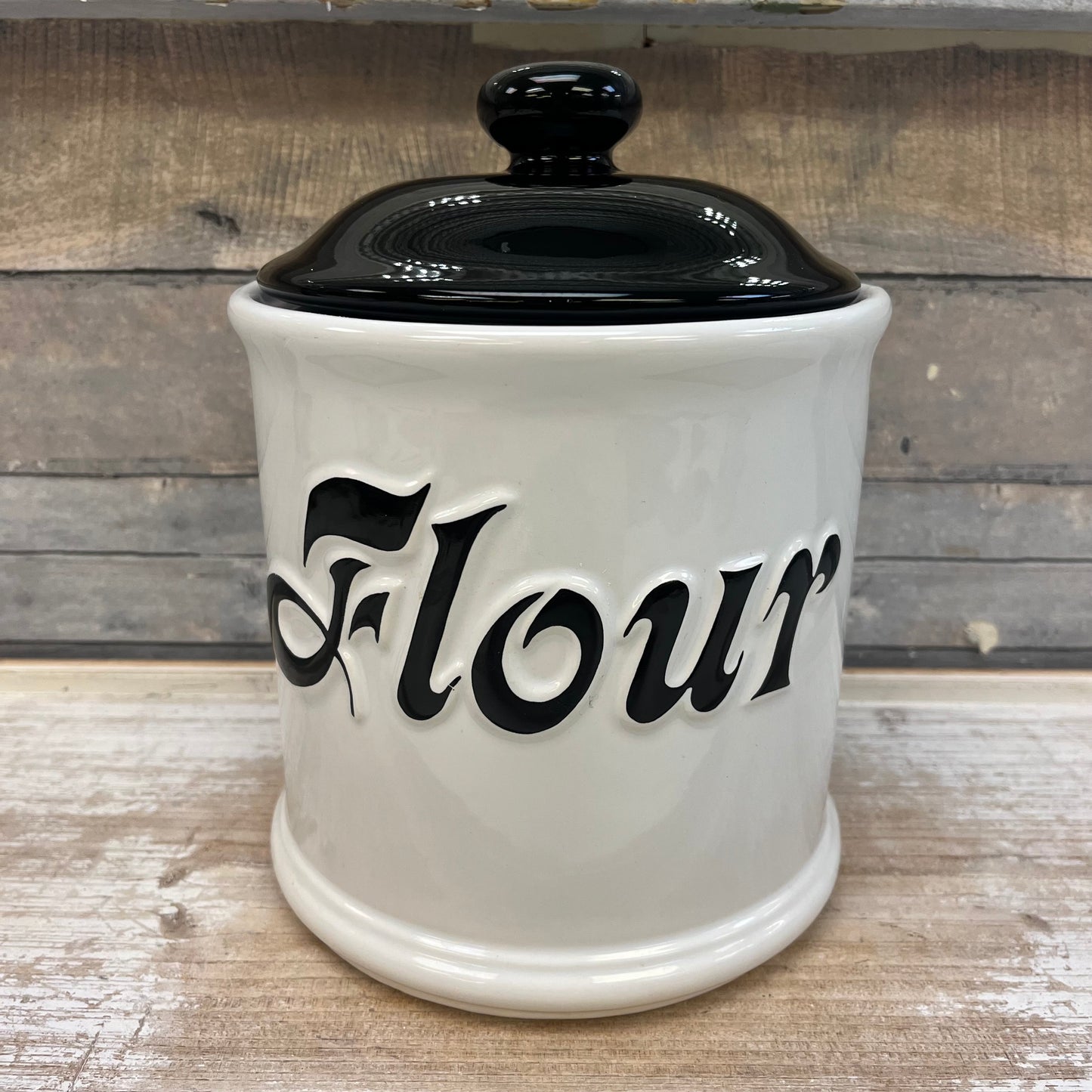 Vintage Jay Imports Ceramic Kitchen Canisters, Set of 4