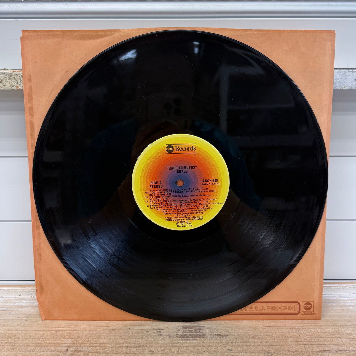 Rufus Rags to Rufus Vinyl LP 1974 - ABCX-809