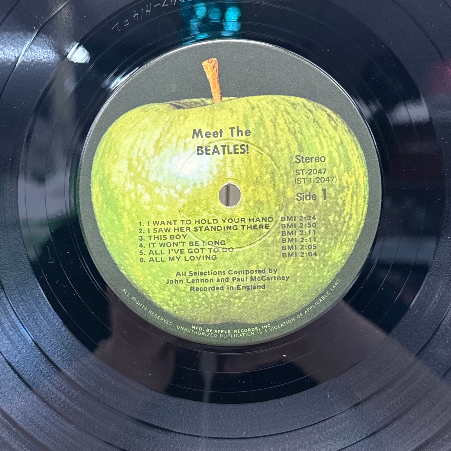 The Beatles Meet The Beatles! Apple Records Vinyl LP 1971