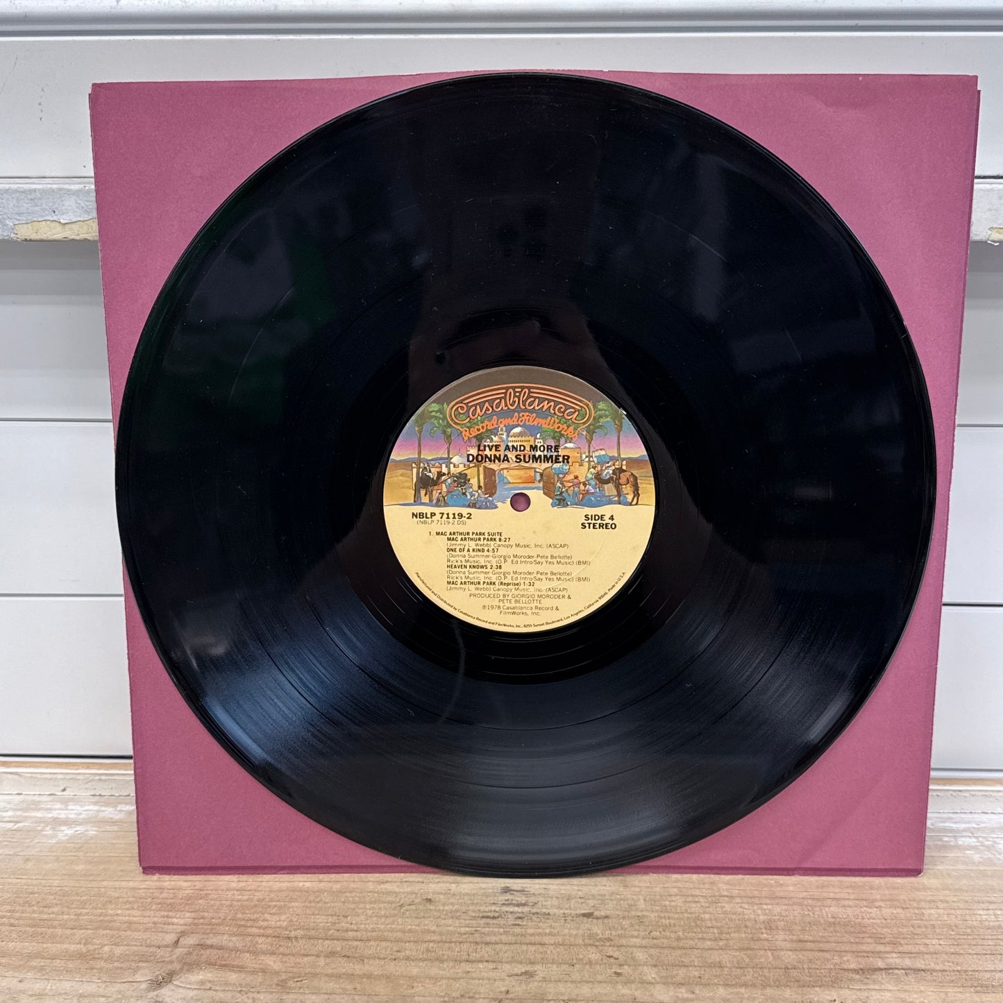 Donna Summer Live and More Double Vinyl Record LP 1978