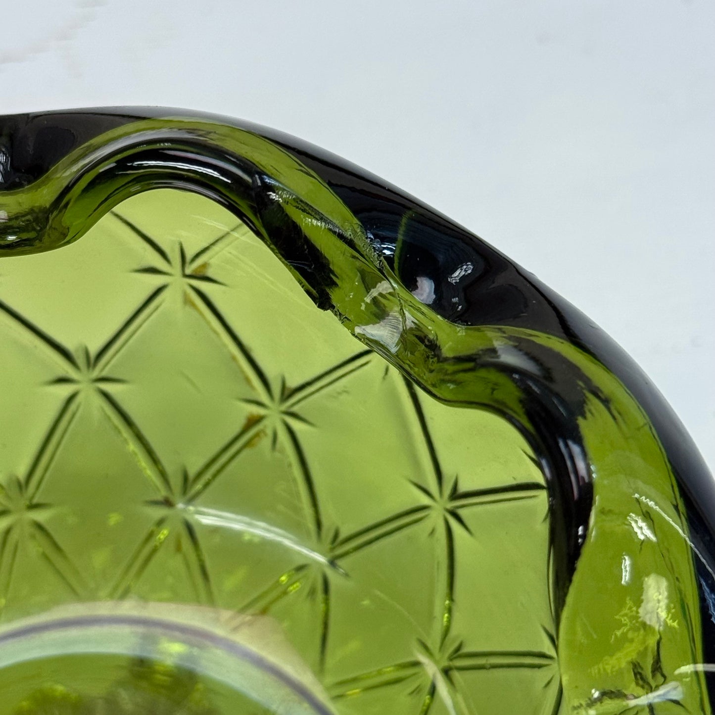Indiana Glass Duette Quilted Diamond Compote