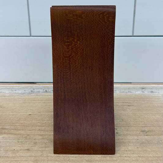 Artisan Bakkum Inspired Conjoined Wood Bookends Signed 2005