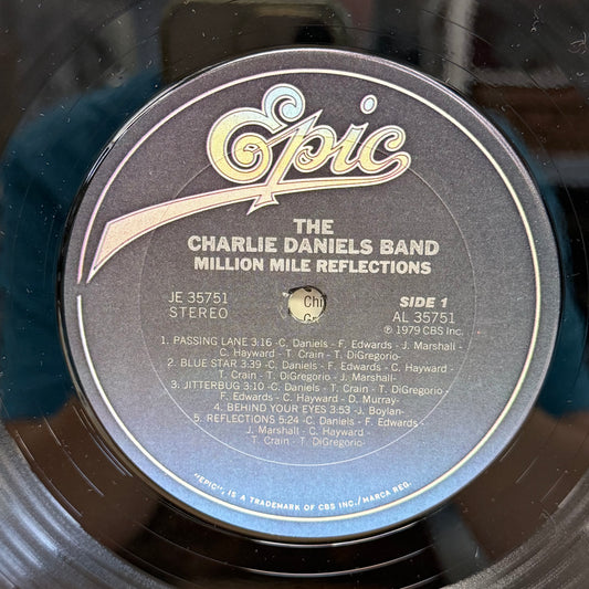 The Charlie Daniels Band Million Mile Reflections LP 1979 #JE35751