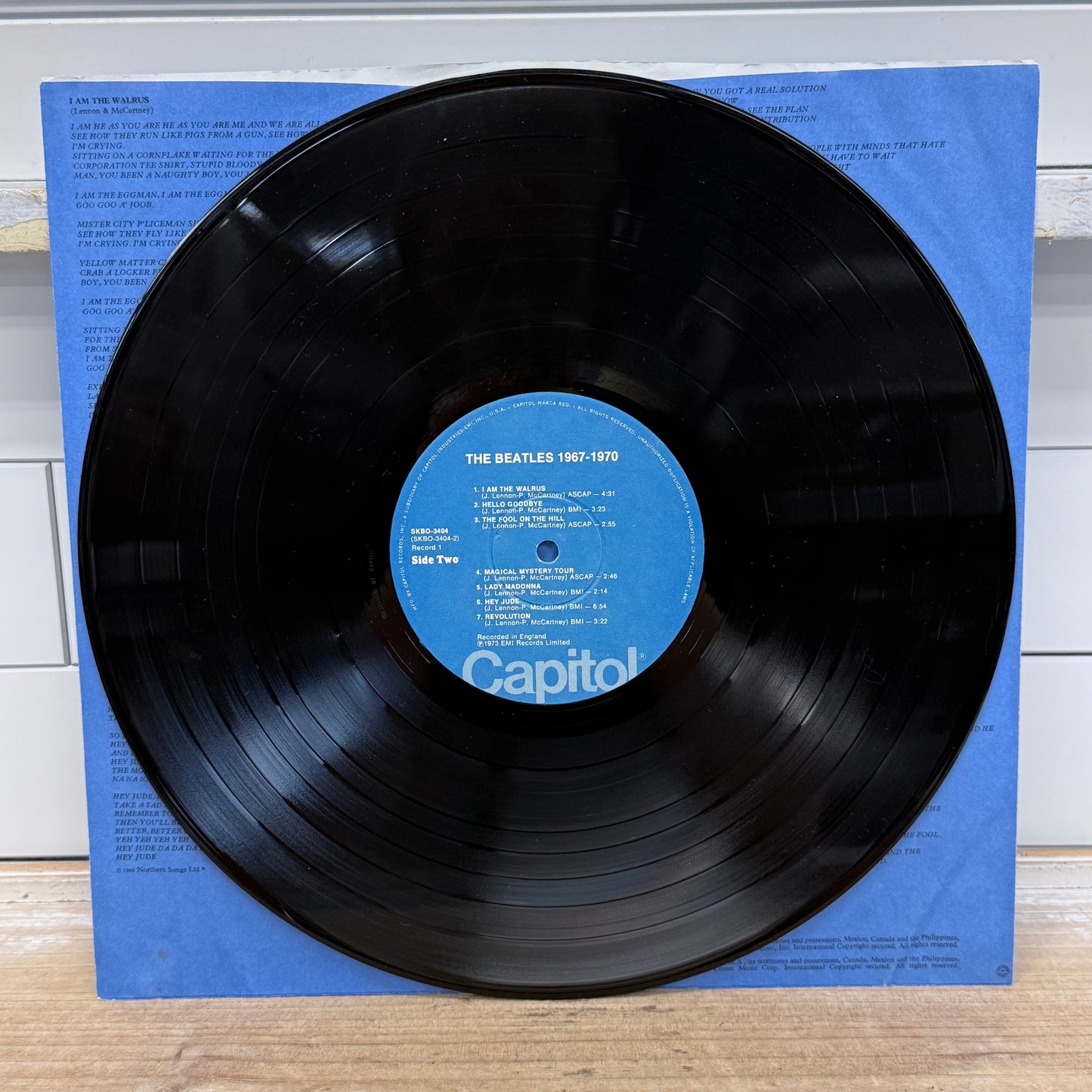 The Beatles 1967-1970 Blue Album 1973 Double Vinyl LP