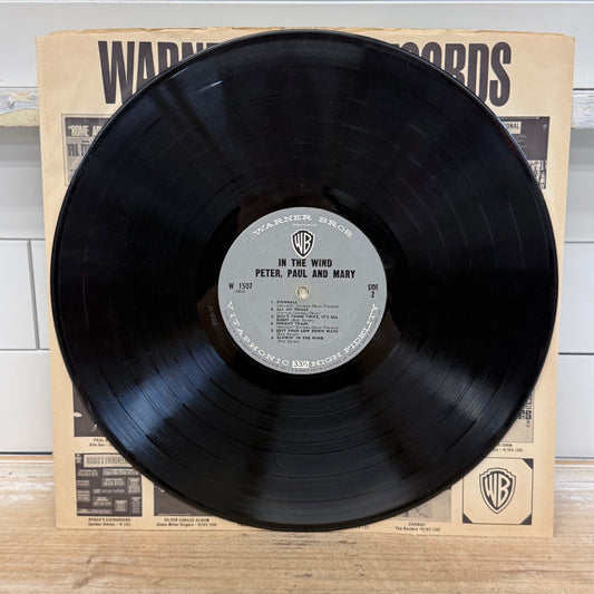 Peter, Paul and Mary In the Wind Vinyl Record LP 1963 #W 1507
