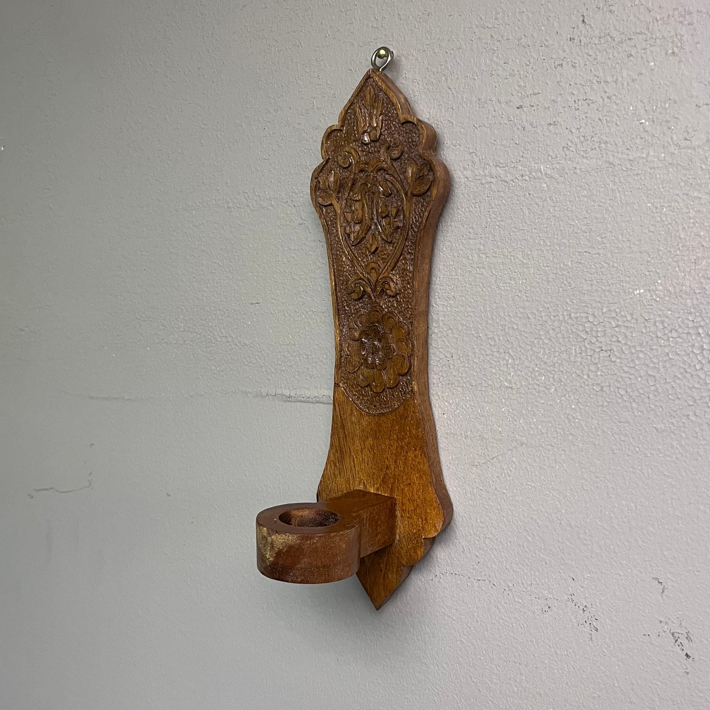 Golpayegan Hand Carved Candlestick Holder Wall Sconce