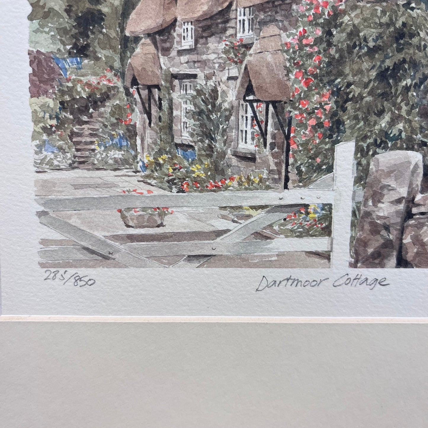Glyn Martin Portraits of Britain Dartmoor Cottage Print, Signed