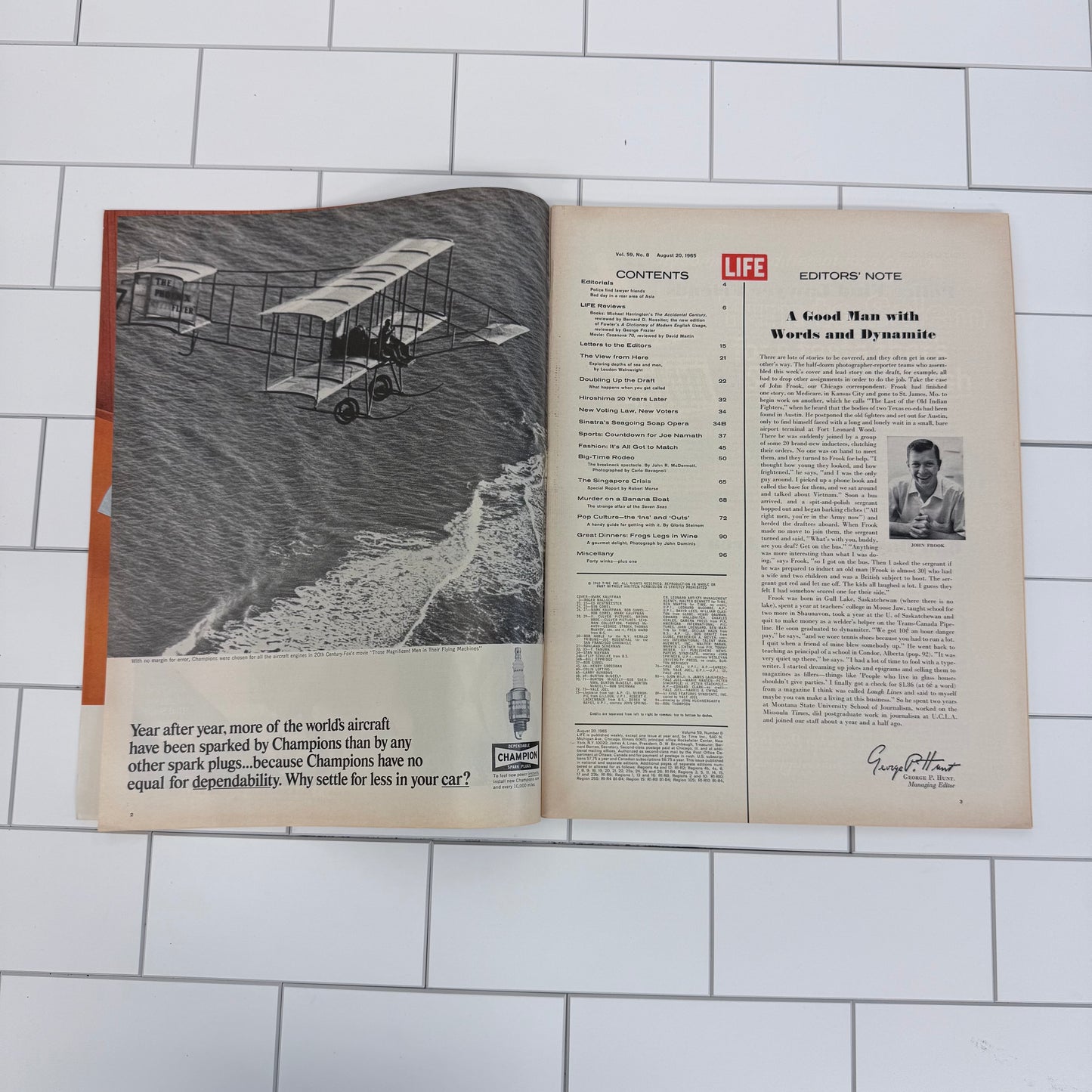 Life Magazine Vol. 56 #8, August 1965