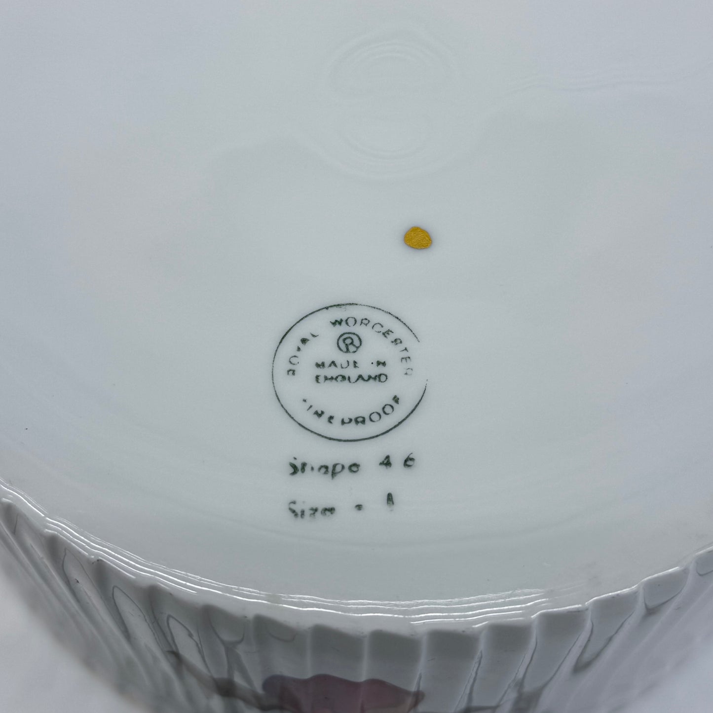 Royal Worcester Evesham Gold Baking Dish