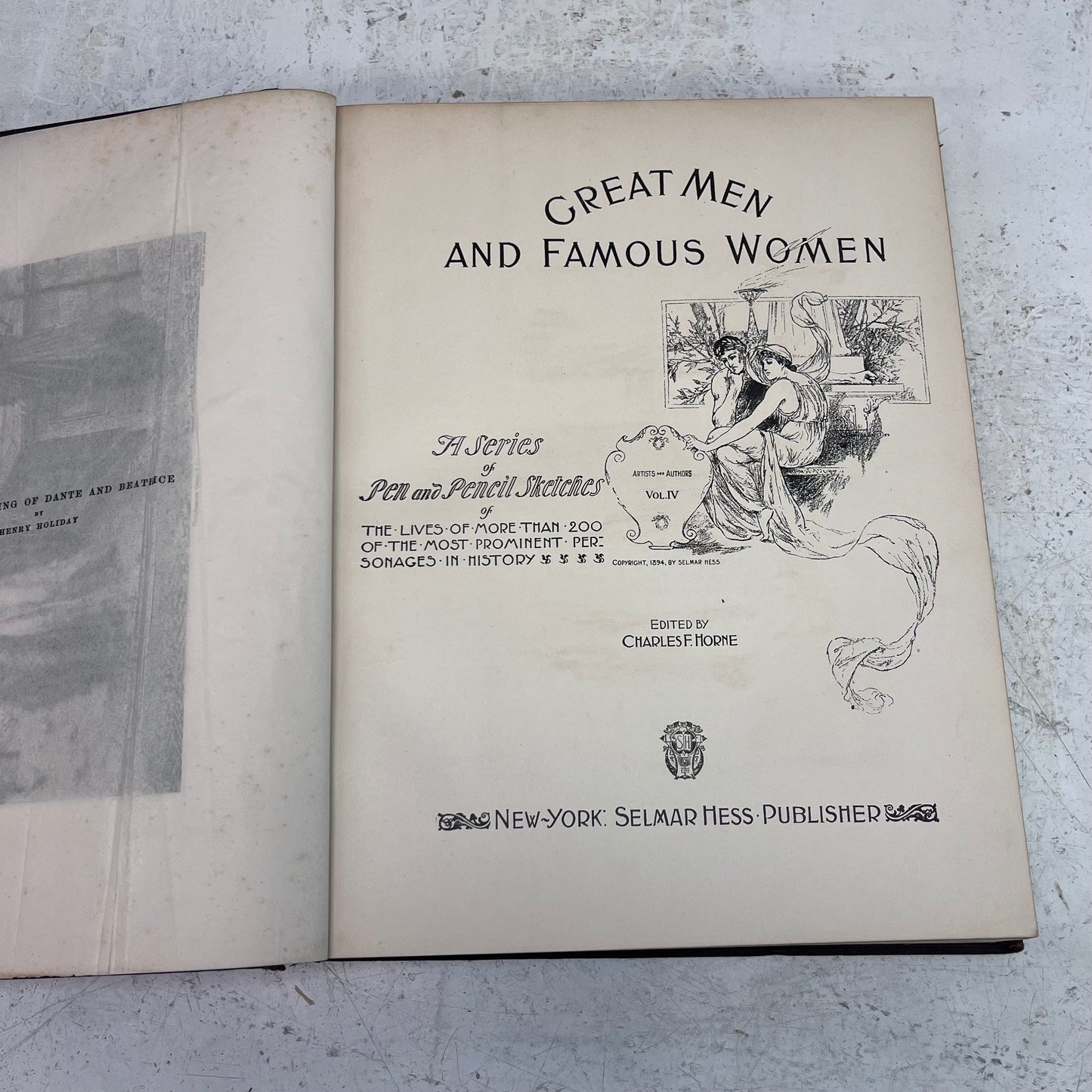 Great Men and Famous Women Illustrated 4 Volume Set, 1894