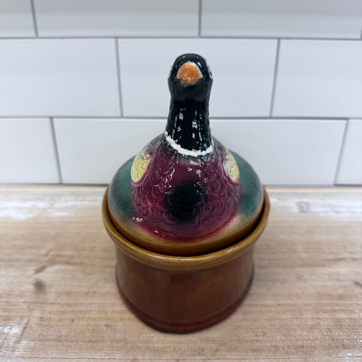 Italian Pheasant Tureen, Ceramic pâté Dish