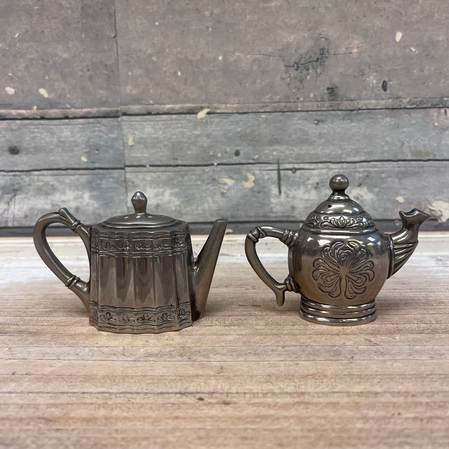 Godinger Silver-Plated Teapot Salt & Pepper Set